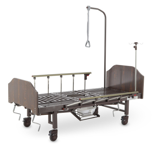 Кровать механическая Med-Mos YG-5 (ММ-5124Н-00) с боковым переворачиванием, туалетным устройством и функцией «кардиокресло» фото фото 8