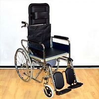 Кресло-коляска Мега-Оптим FS902GC-46 с санитарным оснащением