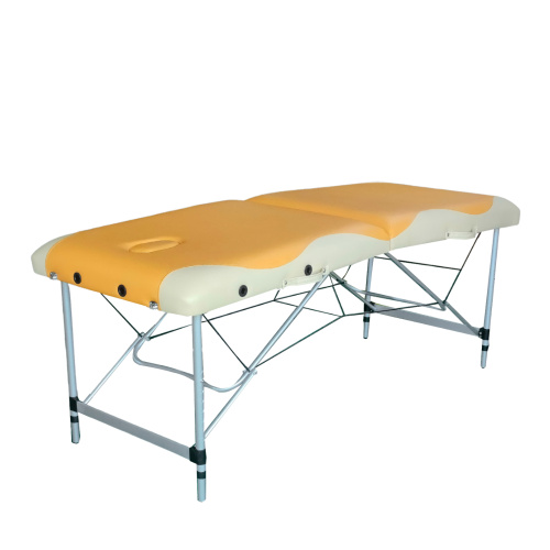 Массажный стол DFC NIRVANA, Elegant PREMIUM, 186х70х5 см, алюм. ножки, цвет оранж./беж. (orange/beig фото фото 4