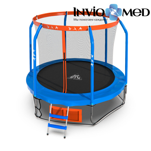 Батут DFC JUMP BASKET 8ft внутр.сетка, лестница (244cм) фото фото 2