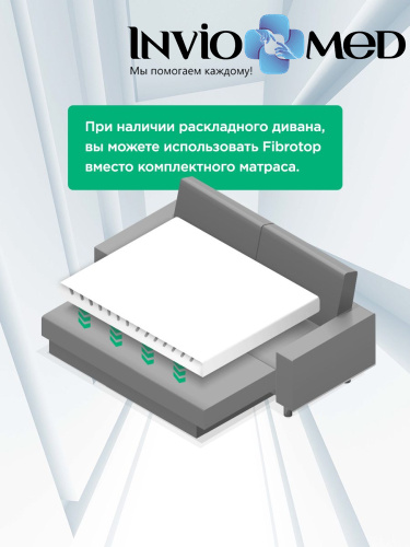ОРТОПЕДИЧЕСКИЙ МАТРАС ДЛЯ НОЧНОГО СНА «ДЕТЕНЗОР - FIBROTOP 5%», Размер 200*200*9 фото фото 7