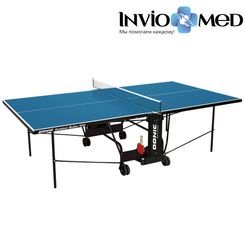 Теннисный стол DONIC OUTDOOR ROLLER 600 синий фото