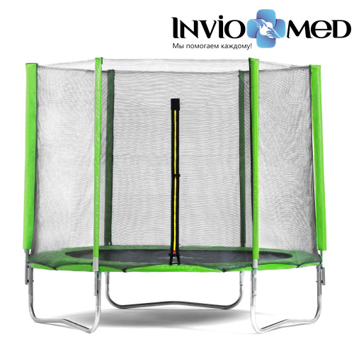 Батут DFC Trampoline Fitness 10ft наружн.сетка, св.зел. (305см) фото фото 3 Батут DFC Trampoline Fitness 10ft наружн.сетка, св.зел. (305см) фото фото 3