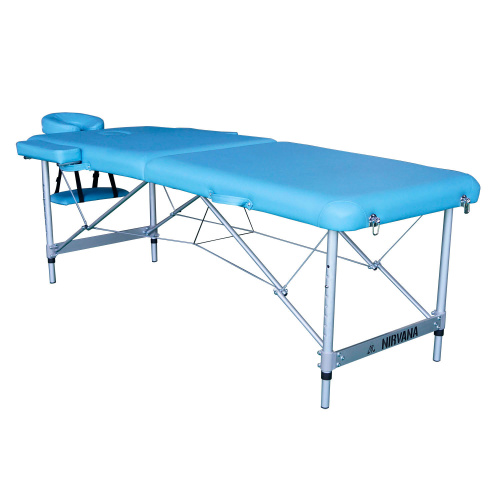 Массажный стол DFC NIRVANA, Elegant LUXE, 186х70х4 см, алюм. ножки, цвет св.голубой (Lt.Blue) фото фото 3