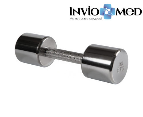 Гантель хромированная, 6 кг фото фото 2