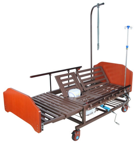 Кровать медицинская Мед-Мос Е-45А (ММ-152ПН) с боковым переворачиванием, туалетным устройством и функцией «кардиокресло» фото фото 2