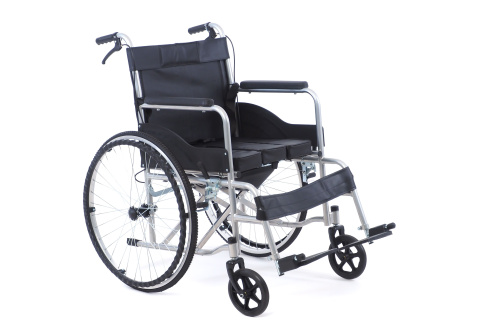Кресло-коляска MET MK-340 с санитарным оснащением (арт. 17316)