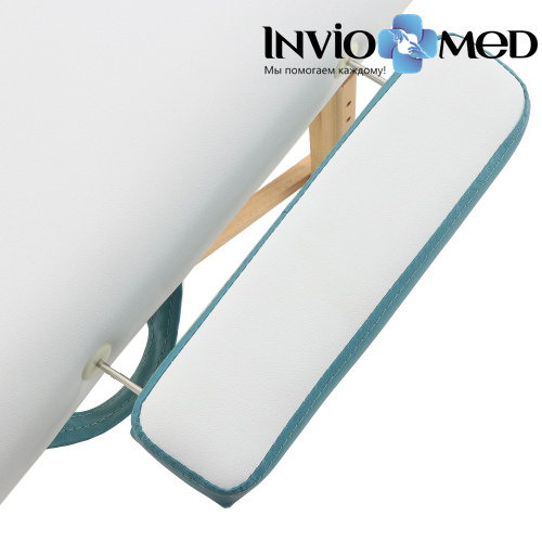 Массажный стол складной деревянный Med-Mos JF-AY01 2-х секционный (светлая рама) фото фото 8