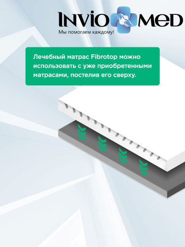 ОРТОПЕДИЧЕСКИЙ МАТРАС ДЛЯ НОЧНОГО СНА «ДЕТЕНЗОР - FIBROTOP 5%», Размер 200*200*9 фото фото 6