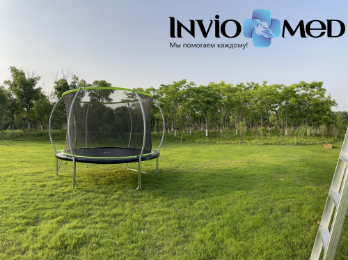 Батут FunFit 8 FT 252 см PRO inside зеленый фото фото 10