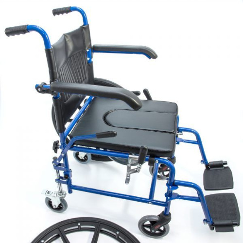 Кресло-коляска Мега-Оптим HMP-7014KD с санитарным оснащением фото 3