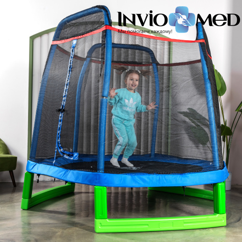 Батут DFC JUMP KIDS 7' синий, сетка (210см) фото фото 12