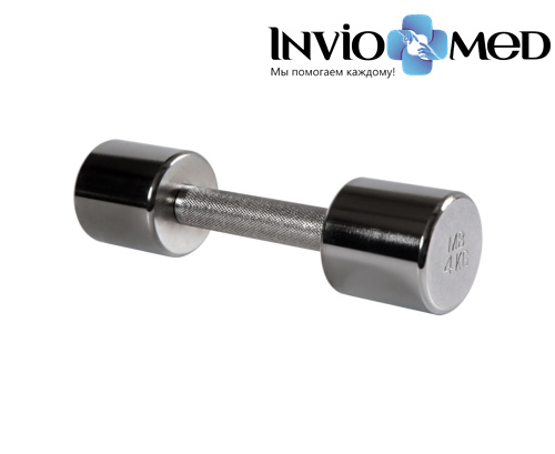 Гантель хромированная, 4 кг фото фото 2 Гантель хромированная, 4 кг фото фото 2