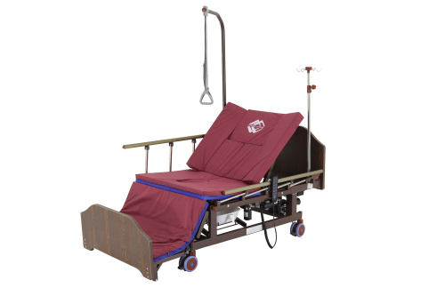 Кровать электрическая Med-Mos DB-11А (МЕ-5228Н-04) ЛДСП Венге с боковым переворачиванием, туалетным устройством и функцией «кардиокресло» фото фото 4