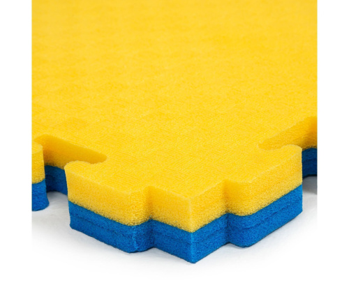 Буто-мат ППЭ-2040 (100 x 100 см, 40 мм) сине-желтый фото фото 3