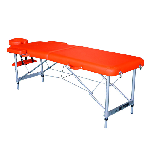 Массажный стол DFC NIRVANA, Elegant, 186х60х4 см, алюм. ножки, цвет оранжевый (Orange) фото фото 3