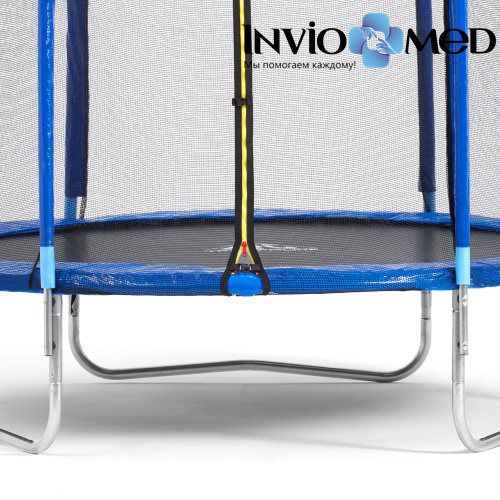 Батут DFC Trampoline Fitness 10ft наружн.сетка, синий (305см) фото фото 8