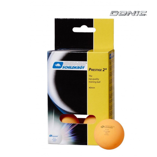Мячики для н/тенниса DONIC PRESTIGE 2, 6 штук, оранжевый фото
