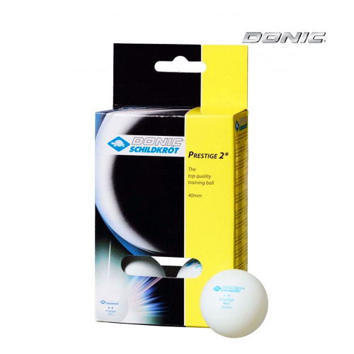 Мячики для н/тенниса DONIC PRESTIGE 2, 6 штук, белые фото фото 2