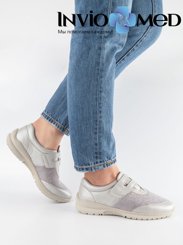 Кроссовки женские FOOTWELL BOSSA/FW серые фото 2