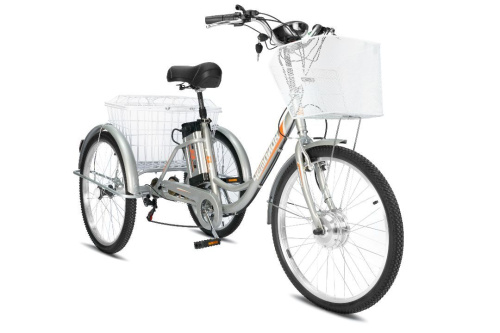 Электровелосипед трехколесный для взрослых РВЗ Чемпион (LITHIUM) 24" 6 скоростей фото 3