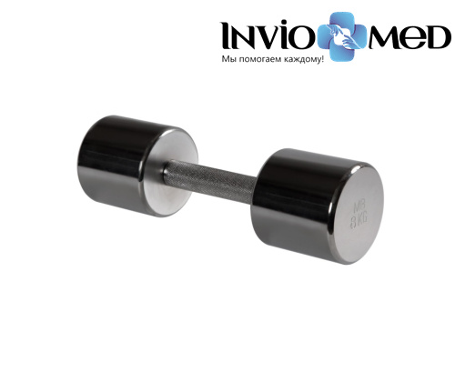 Гантель хромированная, 8 кг фото фото 2