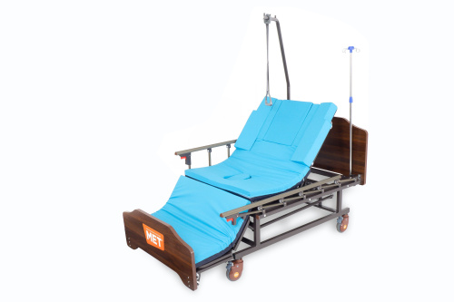 Медицинская кровать MET REMEKS с функцией кардиокресло, переворотом и туалетным устройством (арт. 16742) фото
