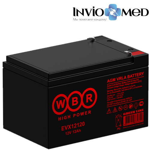 Аккумулятор WBR EVX12120 (12 Aч) для инвалидных колясок фото