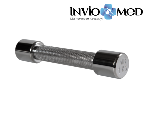 Гантель хромированная, 1 кг фото фото 2