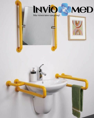 Поручень для санитарно-гигиенических комнат Мега-Оптим 8804 фото 2 Поручень для санитарно-гигиенических комнат Мега-Оптим 8804 фото 2