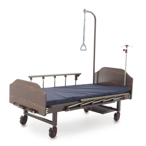 Кровать механическая Med-Mos Е-8 (MM-2024Н-02) (2 функции) ЛДСП с полкой и обеденным столиком фото фото 6