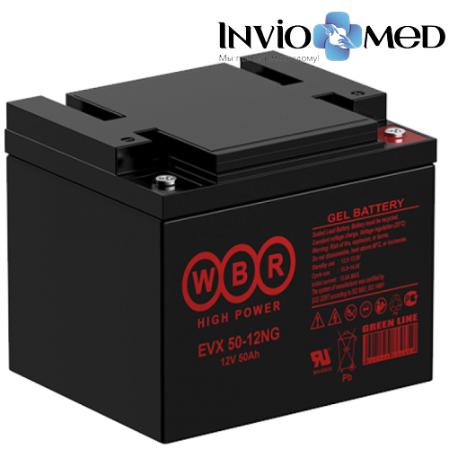 Аккумулятор WBR EVX50-12NG (50 Aч) для инвалидных колясок фото