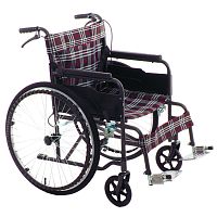 Инвалидная кресло-коляска MET FLY 100 с тормозами для сопровождающих (арт. 17317)