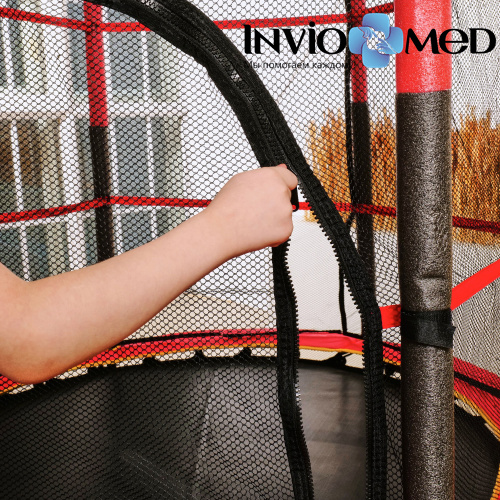 Батут DFC TRAMPOLINE-RED 55 дюймов с сеткой фото фото 14