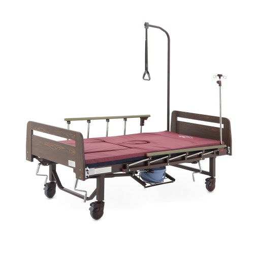 Кровать механическая Med-Mos YG-5 (РМ-5624Н-05) ЛДСП  с боковым переворачиванием, туалетным устройством и функцией «кардиокресло» фото фото 4