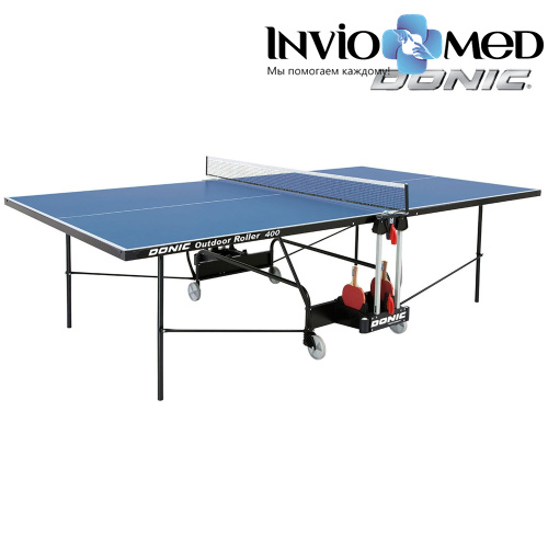 Теннисный стол DONIC OUTDOOR ROLLER 400 BLUE фото