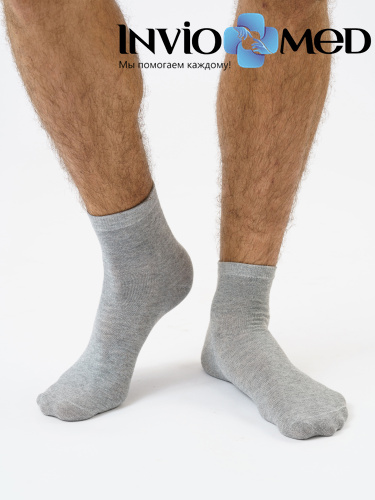 Носки мужские, серые, 10 пар ( р 39-43) фото