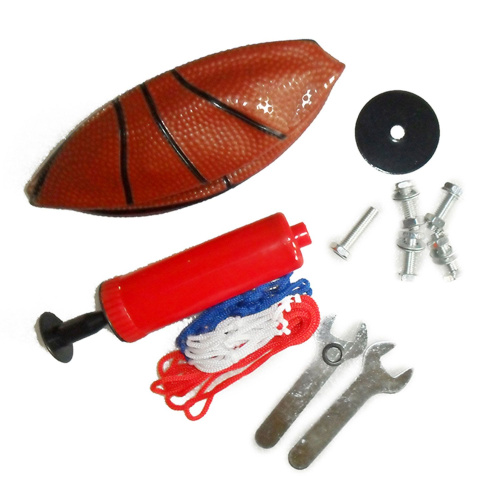 Мобильная баскетбольная стойка DFC KIDS1 60x40cm полиэтилен, мяч/насос фото фото 5