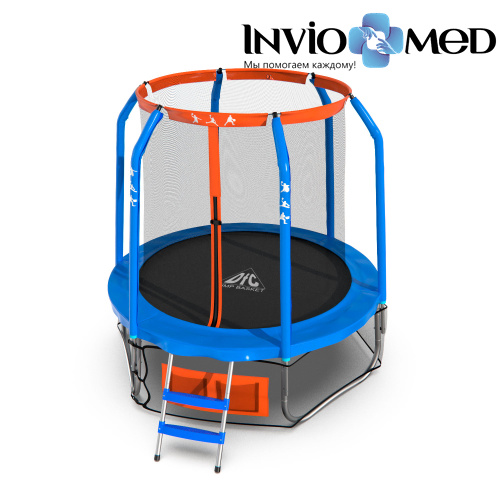 Батут DFC JUMP BASKET 6ft внутр.сетка, лестница (183cм) фото