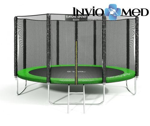 Батут Atlas Sport 404 см (13ft) Basic GREEN фото
