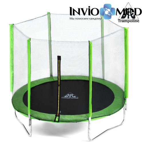 Батут DFC Trampoline Fitness 10ft наружн.сетка, св.зел. (305см) фото Батут DFC Trampoline Fitness 10ft наружн.сетка, св.зел. (305см) фото