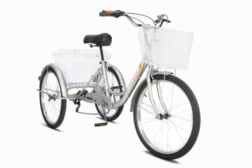 Велосипед трехколесный для взрослых РВЗ Чемпион 24" 6 скоростей складной фото 11