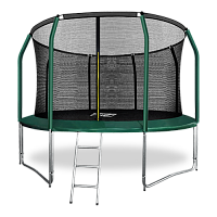 ARLAND Батут премиум 12FT с внутренней страховочной сеткой и лестницей (Dark green) фото