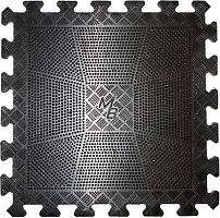 Коврик резиновый черный 400х400, толщина 12мм фото