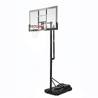 Баскетбольная мобильная стойка DFC STAND56P 143x80cm поликарбонат (два короба) фото