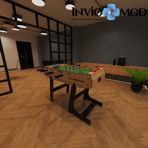 Игровой стол - футбол DFC SILVERWOOD SB-ST-07 фото фото 13