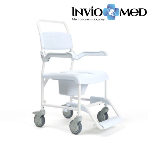 Кресло-каталка Vermeiren 139 SP (Pluo) с санитарным оснащением с большими колесами фото 6