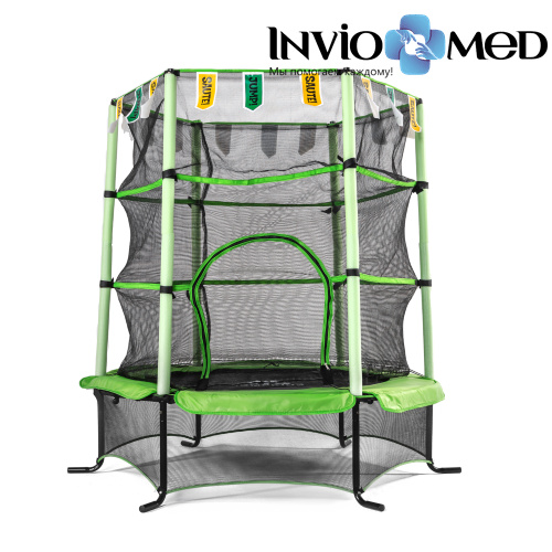 Батут DFC JUMP KIDS 55" зеленый, сетка (137см) фото фото 3