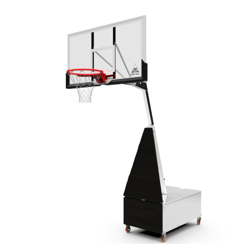 Баскетбольная мобильная стойка DFC STAND56SG 143x80CM поликарбонат (3кор) фото фото 2