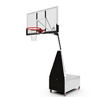 Баскетбольная мобильная стойка DFC STAND56SG 143x80CM поликарбонат (3кор) фото